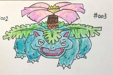 神奇宝贝怎么画妙蛙花