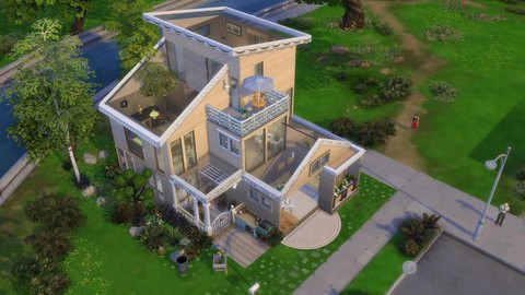 模拟人生4怎么建屋顶[图2]